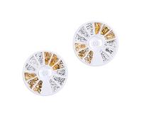 FRCOLOR 2 Boîtes patch d'ongle bricolage ongles avec breloques Clous charmes strass rouges pour les ongles mini colle accessoires ongles decoration ongle accessoires de manucure clou rivet