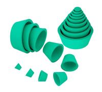 FRCOLOR 2 ensembles Adaptateurs de Filtre Caoutchouc Résistants pour Flacon à Filtration de Laboratoire Cônes Coniques Antifuite Kit pour Chimie et Biologie