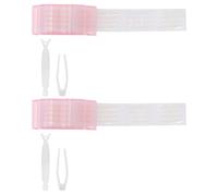 FRCOLOR 2 Ensembles Autocollant Double Paupière En Dentelle Trousse Des Cils Eye-liner Bandes De Paupière Yeux Face Tape Lifting Invisible Lève-paupière Fibre Double Paupière Rose