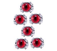 FRCOLOR 2 ensembles Bague Œil Bague Vintage Pour Homme Punk Yeux De L'Enfer Bijoux Pour Homme Œil Du Diable Œil Du Dragon Du Diable Bande 3 pièces * 2