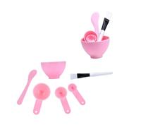 FRCOLOR 2 ensembles Bols DIY pour Masque Facial avec Outil de Mesure Kit Pratique pour Soins Visage Brosses et Spatules Nylon Maquillage et Beauté Quotidienne Couleur Couleur Aléatoire