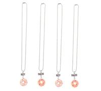 FRCOLOR 2 Ensembles collier beignet donuts chignon collier de filles Collier pour les enfants bijoux de beignet collier enfant pendentif beignet bijoux de dessins animés résine
