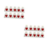 FRCOLOR 2 Ensembles De Faisceau D'amour Fiesta present Bag Sachet Bonbon Sachet En Toile De Jute Bonbonnière De Bonbons De Mariage Polyvalents Imitation 10 Pièces * 2