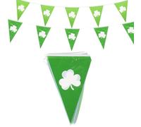FRCOLOR 2 Ensembles de Guirlandes de Trèfle Vertes en Pe, Décorations Suspendues Faciles à Utiliser pour Fête et Jardin à Thème Saint-patrick