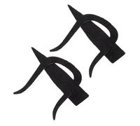 FRCOLOR 2 Ensembles Fausses d'accessoires de barbe fausse barbe pour doubler tailleur de barbe fausse moustache de barbe sanglier faux décoration de barbe accessoire de barbe flanelle Noir