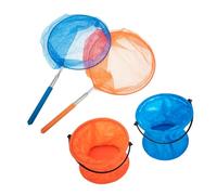 FRCOLOR 2 Ensembles Filets Télescopiques pour Garçon Fille Filets Attrape Insectes Extensibles Outils de Capture et Poissons pour Activités Extérieures