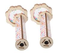 FRCOLOR 2 Ensembles Kaleidoscopes Bois pour Garçon Fille Kit DIY Compact et Léger pour Activités Éducatives Observation et Jeu Créatif pour Anniversaires et Voyages