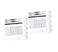 FRCOLOR 2 Ensembles manucure d'ongle outil de manucure nail art modèle pour un nouveau vernis à ongles faux ongles fake nails gel à ongles fournitures de nail art bout d'ongle