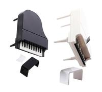 FRCOLOR 2 Ensembles Mini Piano Maison Poupée Décoration Micro Paysage Modèle Piano et Tabouret Blanc et Noir Accessoire Miniature pour Meubles Poupée