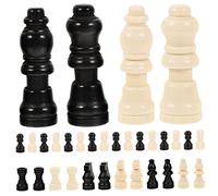 FRCOLOR 2 Ensembles Pièces Échecs Mini Bois Accessoires pour Jeu Échecs Portable pour Développement Intelligence et