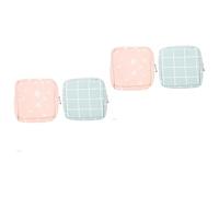 FRCOLOR 2 Ensembles Porte-Monnaie Serviette Hygiénique Conteneur De Tampon Menstruel D'époque Décoratif Petit Multifonction Menstruel Extérieur Coton 2 Pièces * 2