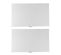 FRCOLOR 2 Étuis en Alliage Argenté pour 12 Cartes Nano Sim avec Aiguille, Support Mémoire Micro Sdhc, Boîte de Rangement Compacte et Résistante pour Voyage et Protection des Données