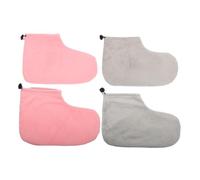 FRCOLOR 2 Paires Couvre-pied Chaud Pour Thérapie à La Cire Couvre-pieds Confortables Chaussettes à Craquelé Chaussettes En Gel à La Cire De Paraffine Hydratants Coton