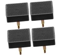 FRCOLOR 2 paires Embouts de Rechange pour Talons Pointes Résistantes et Silencieuses Réparation Pratique pour Chaussures Féminines Adaptées Aux Talons Fins et Épais Noir