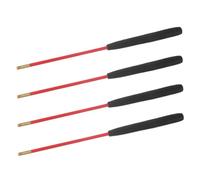 FRCOLOR 2 Paires Lot Bâtons Diabolo Solides avec Poignée Antidérapante Tige Tête Cuivre Conception pour Corde Facilitant Attache Baguettes de Remplacement pour Diabolo