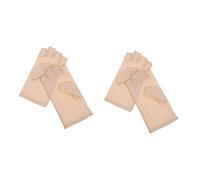 FRCOLOR 2 Paires ongles Gel de de protection UV pour les mains sans doigts pour femmes protection UV mitaine cuir bache anti uv de protection UV manucure spandex