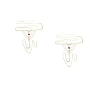 FRCOLOR 2 Pièces Accessoires De Chaîne De Carrosserie Leg Chain Jewelry for Sous-vêtement Culotte Ceinture Pour Chaîne De Taille En Strass Bijoux De Corps En Strass Alliage Doré