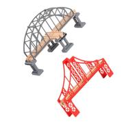 FRCOLOR 2 pièces Accessoires Modélisme Ferroviaire Ponts de Train Robuste Compatible Circuits Trains Jouets pour Décor Miniature et Construction de Scènes
