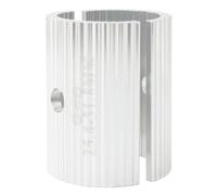FRCOLOR 2 Pièces Adaptateur de Guidon Convertisseur de Diamètre 25.4 à 31.8mm en Alliage D'aluminium Argenté Cale de Guidon Haute Résistance Accessoire Vélo Pratique pour Vélo