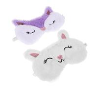 FRCOLOR 2 Pièces Animaux Cache Yeux Ergonomique pour Adultes pour Voyage et Détente