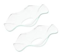 FRCOLOR 2 Pièces Anneaux et Verre de Transparent Protection Anti-Gouttes en Support Stable Design Élégant pour Bougies pour Dîners Romantiques