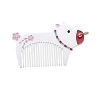 FRCOLOR 2 Pièces Année du peigne à boeuf de cheveux de couple de fête de licorne peigne peignes hair charms peigne coiffant Peigne de coiffure blanche