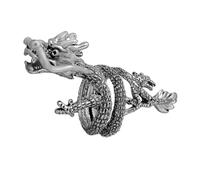 FRCOLOR 2 Pièces Bague Lumineuse avec Dragon pour Hommes Anneau Punk de et Anniversaire Bague Aesthetic pour et