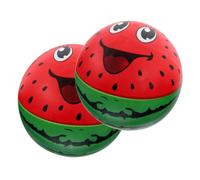 FRCOLOR 2 pièces Balle Rebondissante Gonflable PVC Ballon de Plage Décoratif Pastèque Ballon été pour Jeux Extérieurs et Fête Piscine