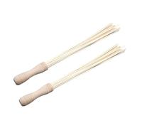 FRCOLOR 2 Pièces Bamboo Massage Stick For Neck Shoulder Back And Legs Lightweight Portable Wooden Manual Therapy Hammer For Muscle Relaxation And Tension Relief