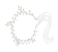 FRCOLOR 2 Pièces Bandeau casque de mariage rubans de cheveux hair band hair ties hair toppers accessoire cheveux Tiare accessoires de cheveux de mariage Coiffes de mariée de zinc