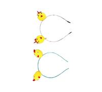 FRCOLOR 2 Pièces bandeau de fête Chapeaux tenues groupe femmes Barrette bandeaux accessoires pour cheveux mascarade hair charms headband hair topper bandana bande de cheveux