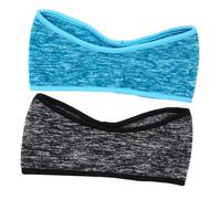 FRCOLOR 2 Pièces bandeau de protection des oreilles Bandeau de course Protège-oreilles pour le froid Couvre-oreilles pour le froid bande de cheveux bandeau par temps froid polyester