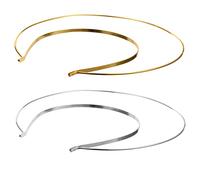FRCOLOR 2 Pièces bandeau double couronne twin crowns Couronne double Accessoire de costume diadème étoile pour femme bandeau de mariée en strass diadèmes de mariée Couronne simple alliage