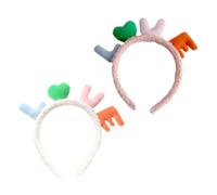 FRCOLOR 2 Pièces bandeau drôle déguisement hair band party hair topper fantasie cerceau de cheveux de dessin animé cerceau de cheveux créatifs bandeau beau couvre-chef polyester