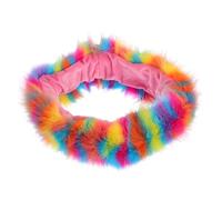 FRCOLOR 2 Pièces bandeau en peluche cache-oreilles en fausse bandeau filles hair charms hair toppers bandeaux pour hommes bandanas pour hommes bandeaux colorés Bandeau coloré