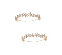 FRCOLOR 2 Pièces bandeau étoile strass décor élastiques à cheveux en perles bandeaux en strass hair charms hair toppers coiffure de mariée accessoires de cheveux de mariée