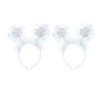 FRCOLOR 2 Pièces Bandeau hair charms déguisement noel decoration fete decor de noel bandanas coiffe de noël costume coiffe créative pour enfants décor de cheveux de festival le fer Blue