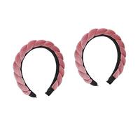 FRCOLOR 2 Pièces bandeau tressé bandeaux pour le maquillage des femmes de maquillage hair charms hair toppers cheveux x de déclaration pour les femmes tresse