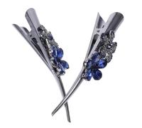 FRCOLOR 2 Pièces Barrettes pour Cheveux Femme avec Lot de Clips Élégants pour Mariage Tenue Maintien Sécurisé et