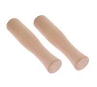 FRCOLOR 2 Pièces Bâtonnet de Bois en Hêtre pour Moudre Aliments, Pilon Pratique pour Écraser Ail et Préparer Purée Cuisine Professionnelle