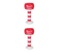 FRCOLOR 2 Pièces Boîte aux Lettres Gonflable du Père Noël 42 Pouces PVC | Décoration Extérieure de Noël, Réutilisable et Résistante aux Intempéries, Installation Rapide pour Jardins et Portes