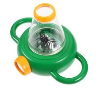 FRCOLOR 2 pièces Boîte Observation Insectes Verte avec Loupe Intégrée Outil Éducatif Portable pour Garçon Fille Conteneur Observation Polyvalent pour Insectes Plantes et