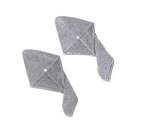 FRCOLOR 2 Pièces Bonnet Chignon Cheveux Secs Chapeaux Bonnet Pour Cheveux Bouclés Casquettes Chapeau De Serviette De Séchage De Chapeau à Séchage Rapide Des Molleton Grey