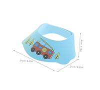 FRCOLOR 2 pièces Bonnet de Garçon Fille Ajustable EVA Protection Yeux et Oreilles pour Garçon Fille et Tout Petits Barrière Eau pour Bain Sécurisé