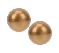 FRCOLOR 2 pièces Boules de Loterie Dorées Plastique Résistant pour Tirage Au Sort et Animation Fête Capsules Ouvertes pour Insérer Papiers Jeu Bingo et Tombola Adaptées Événements et