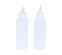 FRCOLOR 2 Pièces bouteille de distribution de liquide Fuite presser les bouteilles de condiments bouteille plastique bouteille en plastique flacons souples flacon distributeur de colle
