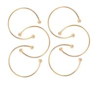 FRCOLOR 2 Pièces Bracelet Jonc Ouvert Cuivre Réglable Manchette C Forme Large pour Femme Accessoire DIY et Élégant