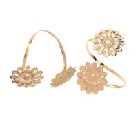 FRCOLOR 2 Pièces Bracelet Manchette Femme Réglable Arm Cuff Large Style Punk Tournesol Métal Accessoire Original