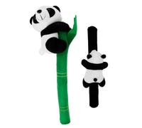FRCOLOR 2 Pièces Bracelet Snap Panda Accessoire Décoratif Animal Adorable Bracelet Slap Confortable et pour Poignet
