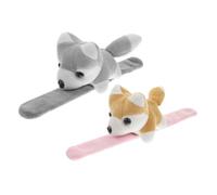 FRCOLOR 2 Pièces Bracelets Peluche Pour Enfant Motif Chiot Lot De Cadeau Anniversaire Enfant Accessoire Fête Jeux Société Récompense Classe Team Building Couleur Vive Motif Ludique Plaisir
